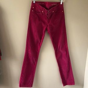 GAP Hot Pink Corduroy Pants